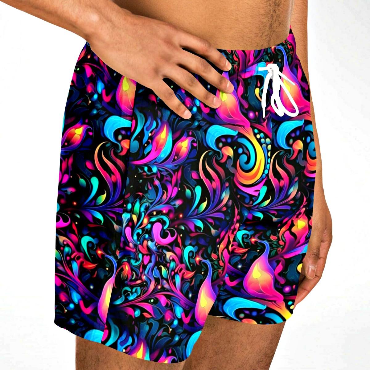 Galaxy Shorts Mid Thigh Swim Trunks For Men King Killers