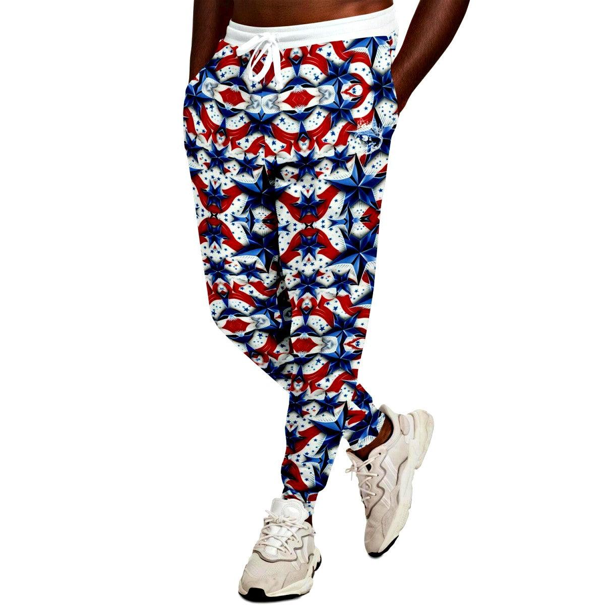USA American Flag Leggings for Men Printed Stars and Stripes Pattern Print  Workout Pants