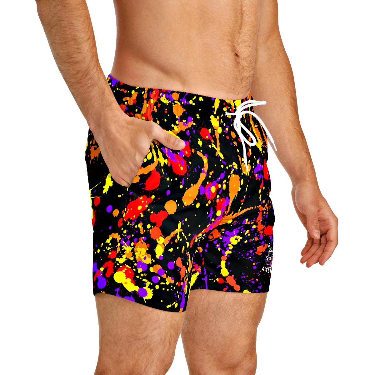 Paint Splashes Swim Shorts | B.Different Clothing 3XL