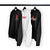 three hoodies hanging on a rack from our graphic hoodie collection - King Killers Apparel