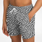 Zebra Stripe Swim Trunks Men