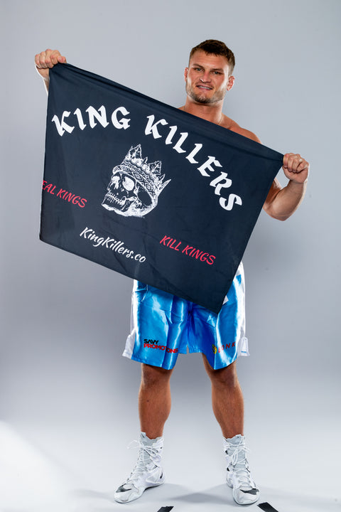 Real Kings Kill Kings Black Wall Flag