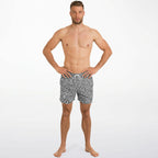 Zebra Stripe Swim Trunks Men