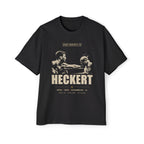 Heckert Boxing Tee — Retro Fight Poster Men's Heavy Oversized T‑Shirt