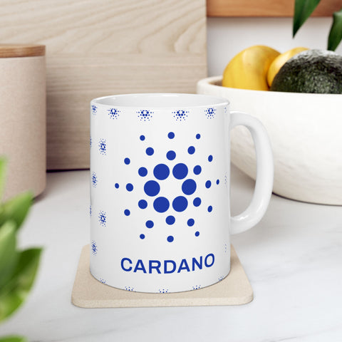 Cardano Ceramic Mug | Crypto Lover Gift | 11oz & 15oz Coffee Cup