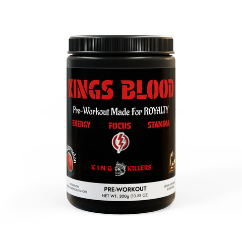 KINGS BLOOD Pre-Workout Supplement, Watermelon Flavor (300g, 10.58oz)