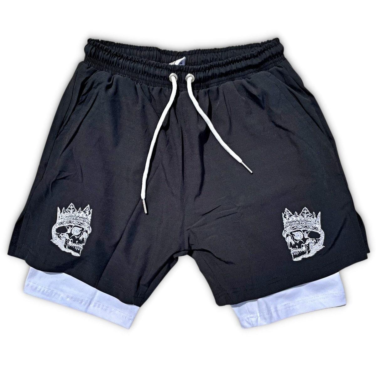 Nylon Gym Shorts With Compression Liners - King Killers
