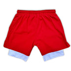 2 in 1 Gym Shorts Double-Layer Athletic Nylon Shorts