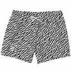 Zebra Stripe Swim Trunks Men