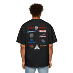 Heckert Boxing Tee — Retro Fight Poster Men's Heavy Oversized T‑Shirt