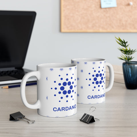 Cardano Ceramic Mug | Crypto Lover Gift | 11oz & 15oz Coffee Cup