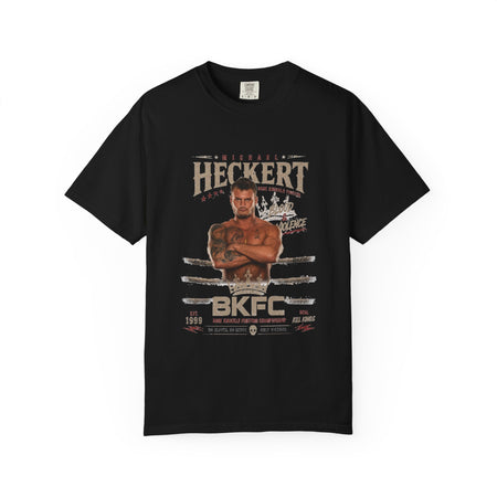BKFC Fighter Heckert Tribute T-Shirt — BKFC Fight Night Poster Tee