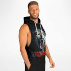 Athletic Drop Armhole Sleeveless Hoodie - Killer Kat