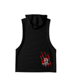 Athletic Drop Armhole Sleeveless Hoodie - Killer Kat