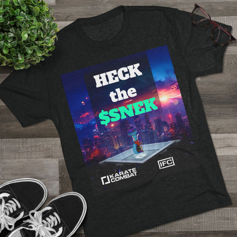 Heck The Snek Tri-Blend Fight Tee