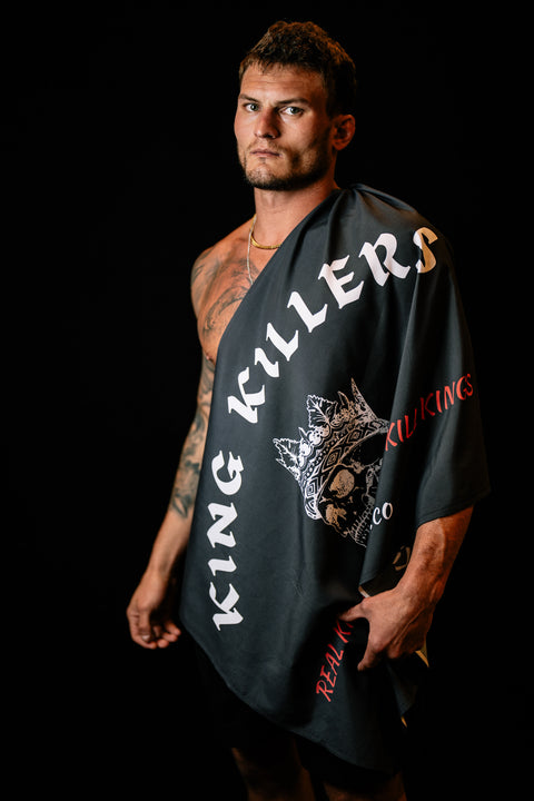 Real Kings Kill Kings Black Wall Flag
