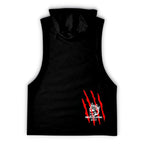 Athletic Drop Armhole Sleeveless Hoodie - Killer Kat