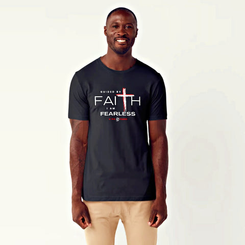 Guided By Faith I Am Fearless Unisex Cotton Tee