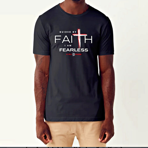 Guided By Faith I Am Fearless Unisex Cotton Tee