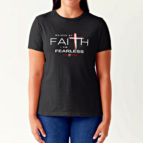 Guided By Faith I Am Fearless Unisex Cotton Tee