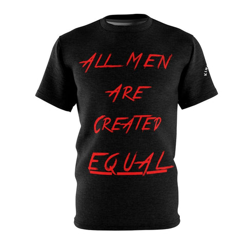 "ALL MEN ARE CREATED EQUAL"  - Men's Cut & Sew Tee - King Killers