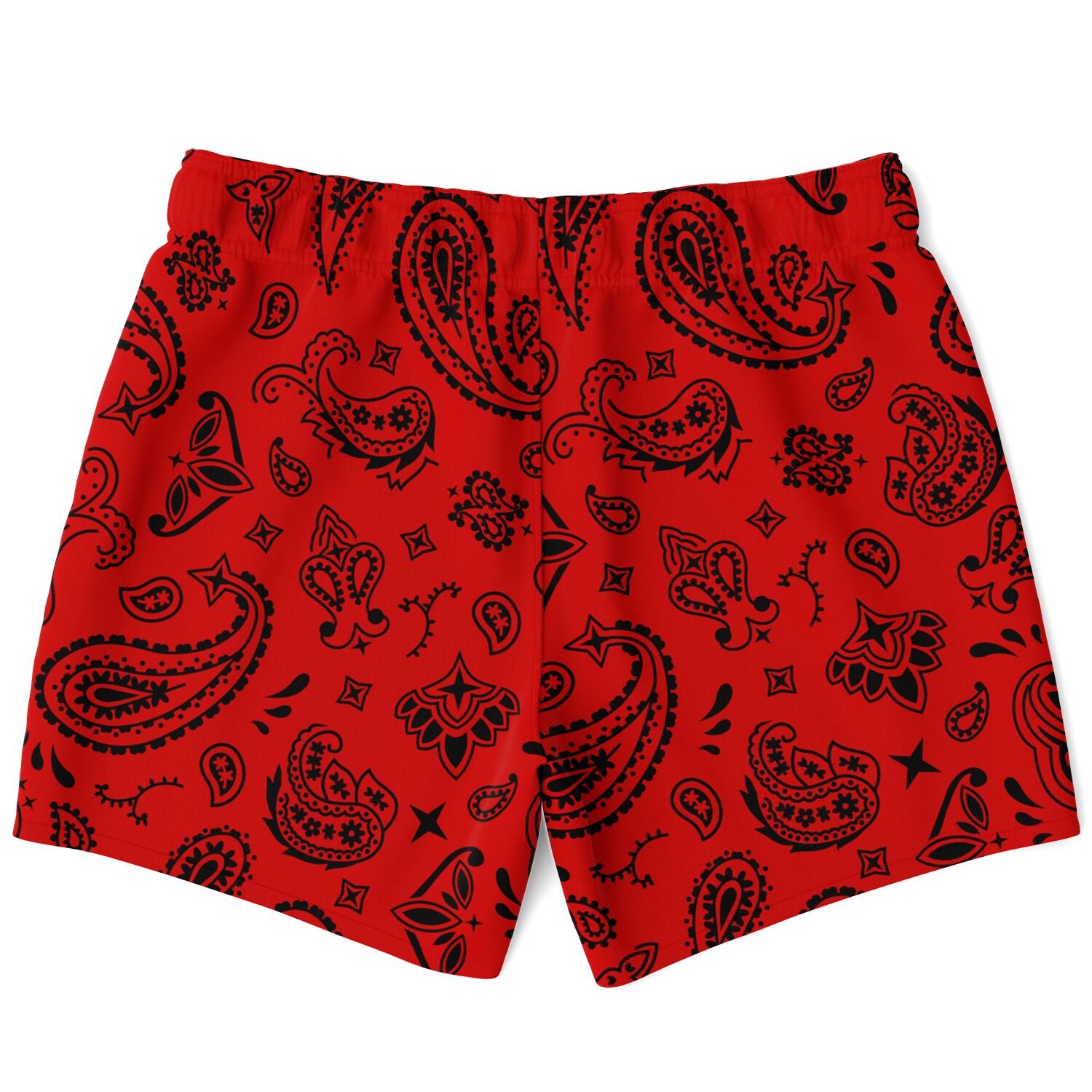 Red & Black Paisly Swim Trunks Men - AOP – King Killers