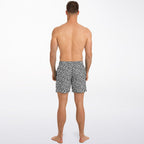 Zebra Stripe Swim Trunks Men