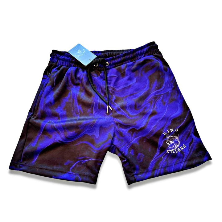 Blue Marble Swirl Mesh Shorts - King Killers