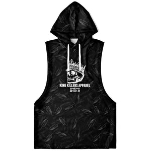 EcoFlex™ Sleeveless Hoodie - Black Palms - King Killers