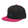 Blue Corner Snapback Flat Bill Hat, Color: Black/ Neon Pink - King Killers