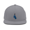 Blue Corner Snapback Flat Bill Hat, Color: Silver - King Killers