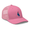 Blue Corner Retro Trucker Hat, Color: Pink - King Killers