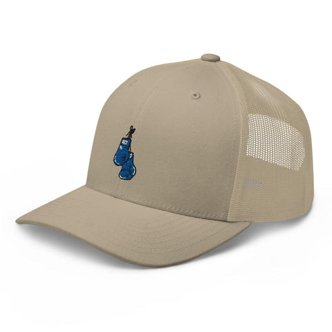 Blue Corner Retro Trucker Hat, Color: Khaki - King Killers