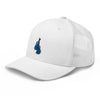 Blue Corner Retro Trucker Hat, Color: White - King Killers