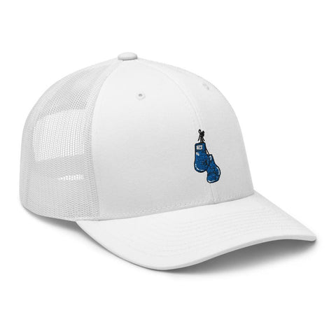 Blue Corner Retro Trucker Hat, Color: White - King Killers