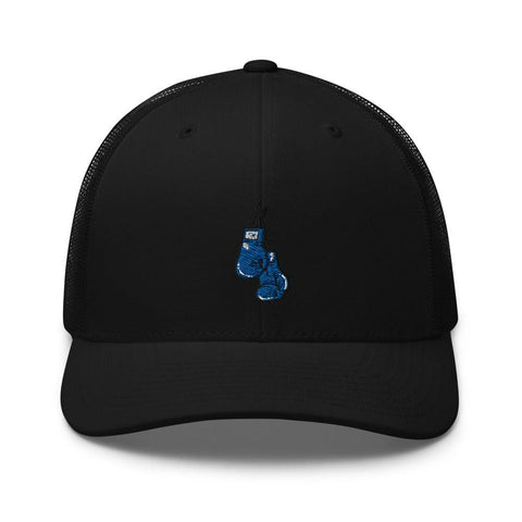 Blue Corner Retro Trucker Hat, Color: Black - King Killers