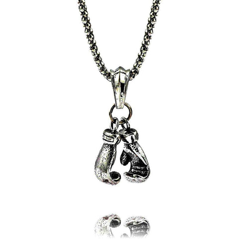 boxing gloves necklace, SILVER - King Killers