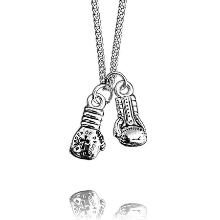 Burden of Proof Boxing Glove Necklace