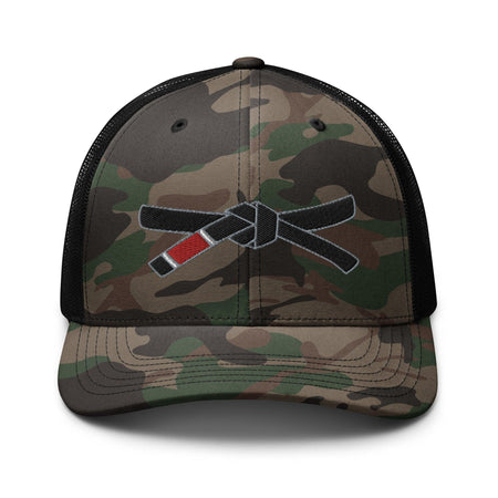 Jiu Jitsu Black Belt Camouflage Trucker Hat