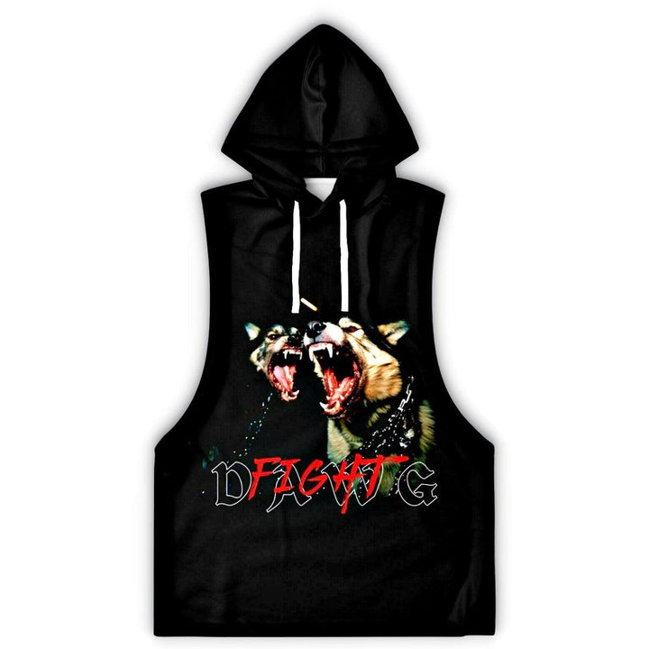 Athletic Sleeveless Hoodie - DAWG FIGHT - King Killers
