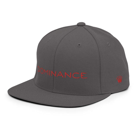 DOMINANCE Embroidered Snapback Hat, dark gray - King Killers