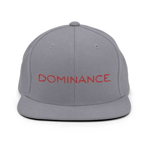DOMINANCE Embroidered Snapback Hat, silver - King Killers