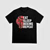 Eat Sleep Boxing Repeat Athletic T Shirt, Black - King Killers Apparel