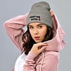 Fight Me Bitch Cuffed Beanie