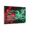 FIGHTER Red & Green Grunge Acrylic Wall Art - King Killers
