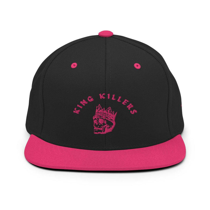 Flamingo Pink King Killers Snapback Hat, Color: Black / Neon Pink - King Killers