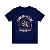 Navy graphic t shirt with boxing gloves -King Killers Apparel