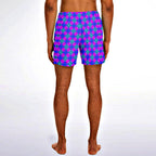 Geometric Short Swim Trunks Men