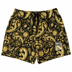Gold Paisley Bandana Shorts