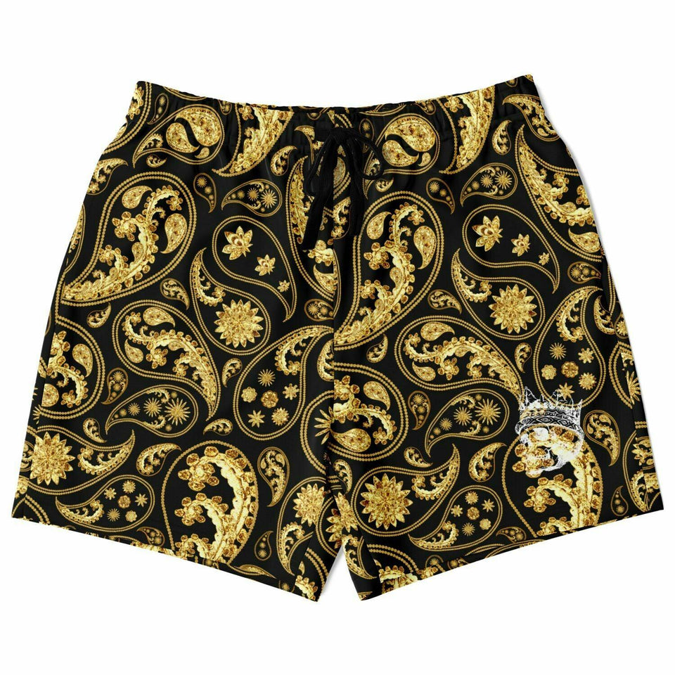 Gold Paisley Bandana Shorts - King Killers
